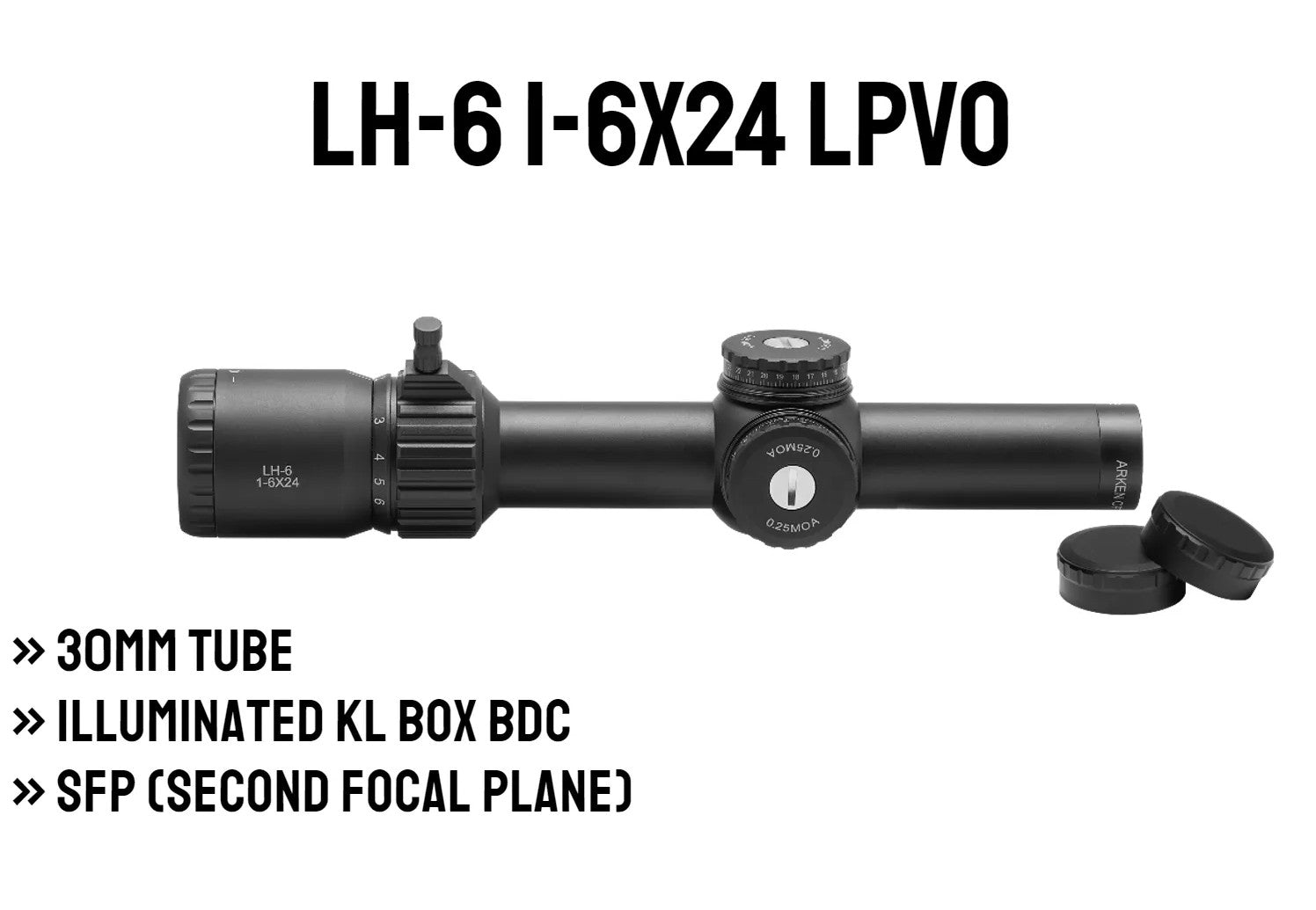LH-6 1-6x24 SFP LPVO | Illum. KLBOX | 30mm Tube